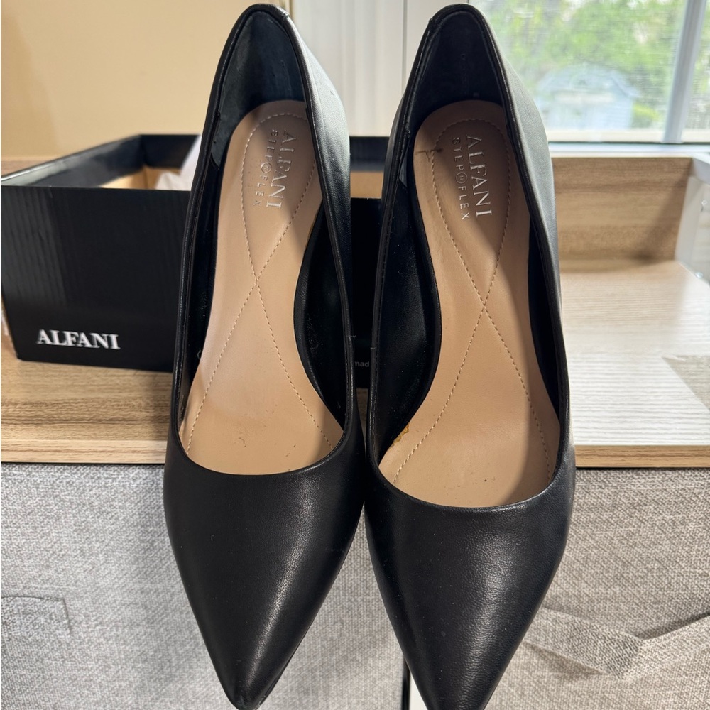 Alfani Black Classic Pointed-Toe Heels